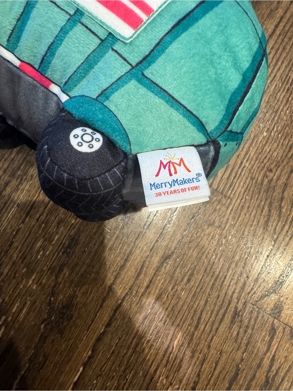 Plush Green Trash Truck Soft Toy - Picture 4 of 5